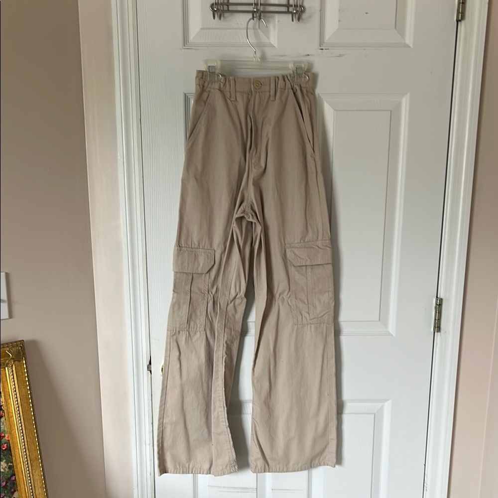 Tan Casual Pants with Relaxed Fit SIZE 18